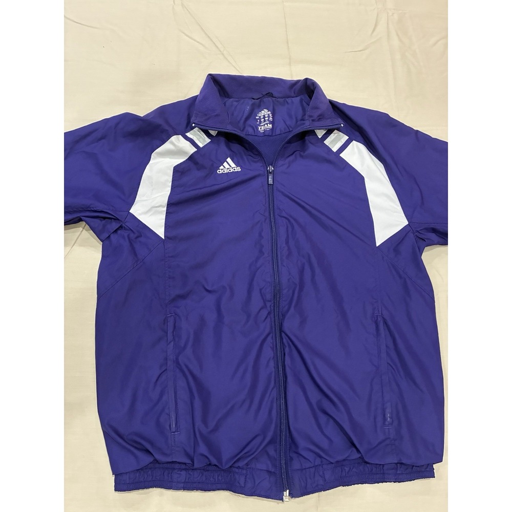 2010 Women Adidas Wind Breaker Full Zip Jacket  Purple Size XS